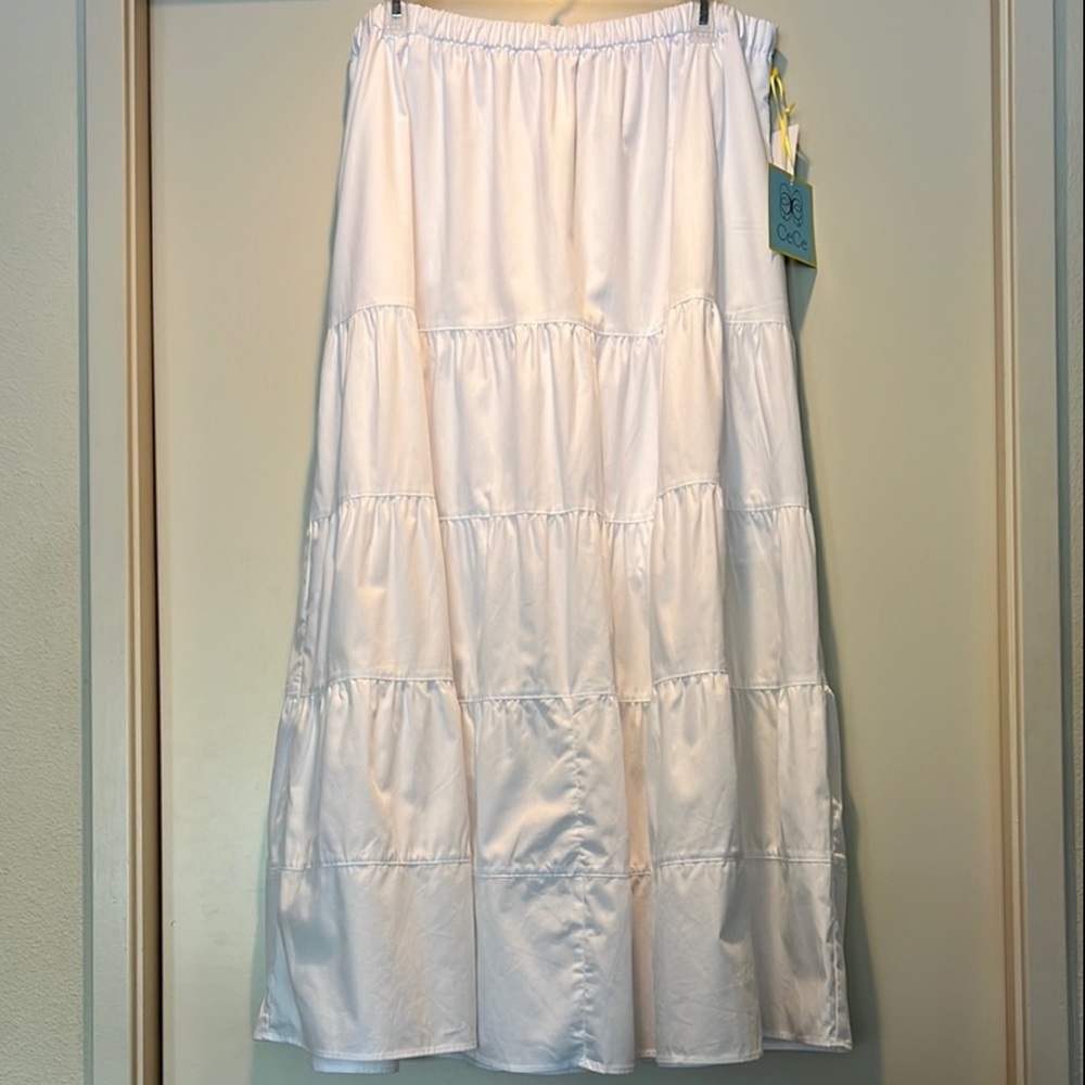CeCe White Maxi Skirt